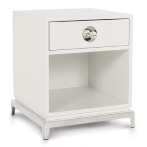 jonathan adler channing end table white lacquer drawer polished nickel lucite knob pull.jpg